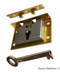 Antique Drawer Lock, Backset 3/4 - Paxton Hardware